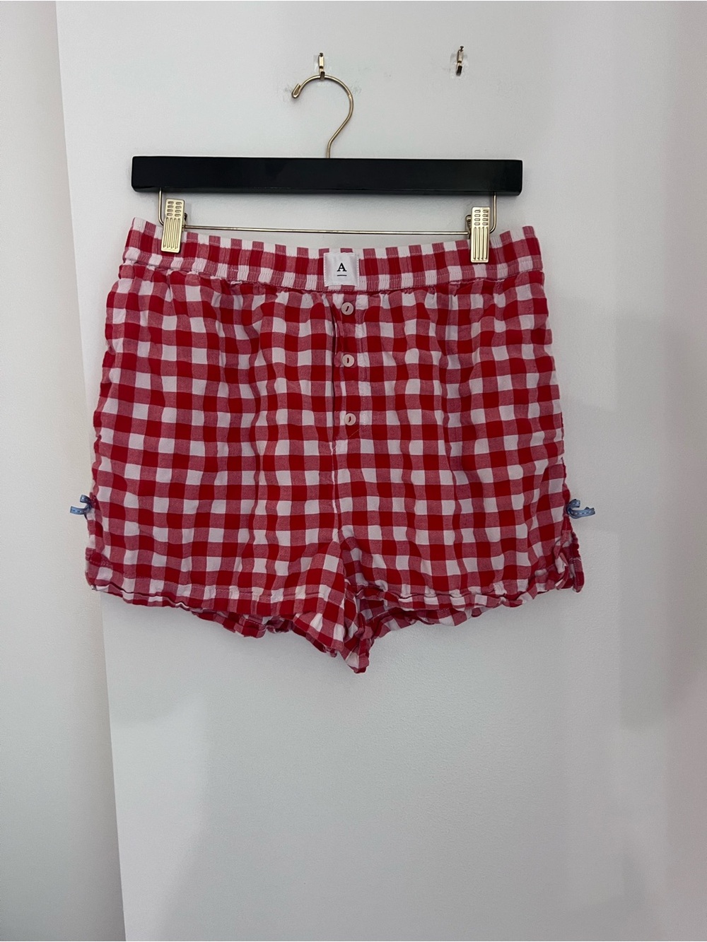 Red & White Gingham Women’s Boxers